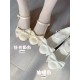 Pure Tea For Dream Angel Love Knot Medium Heel Shoes(Pre-Order/8 Colours/Full Payment Without Shipping)